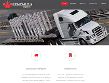 Tablet Screenshot of pentagonlogistics.ca